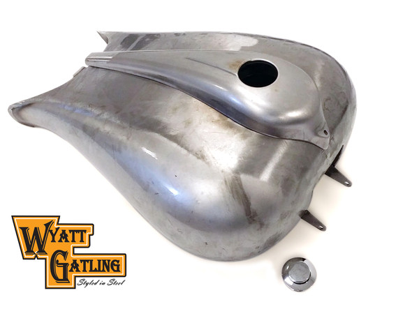 V-Twin - 38-0925 - Wyatt Gatling Stretch Touring 6.6 Gallon Gas Tank - Fits 2008-2013 Harley-Davidson FLTRU, FLHT, FLHTC, FLHX, FLTRX