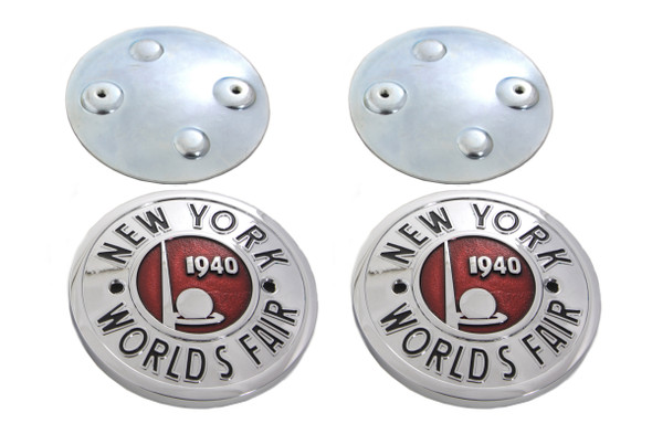 V-Twin - 38-0937 - World's Fair Tank Emblem Set