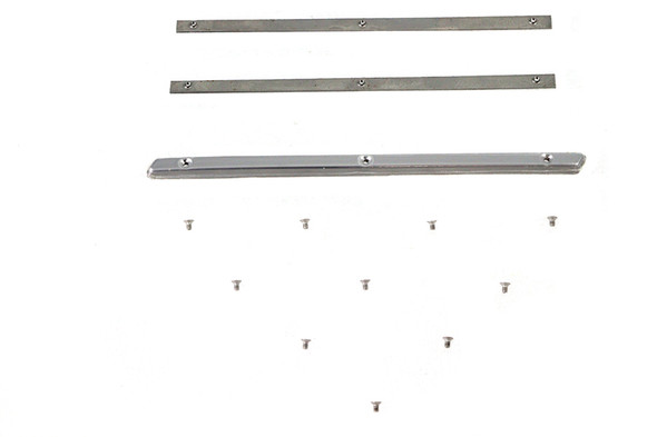 V-Twin - 38-0977 - Gas Tank Trim Bar Set Stainless Steel - Fits 1951-1954 Harley-Davidson FL