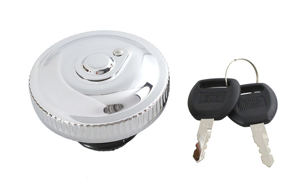 V-Twin - 38-1736 - Locking Bung Gas Cap Chrome