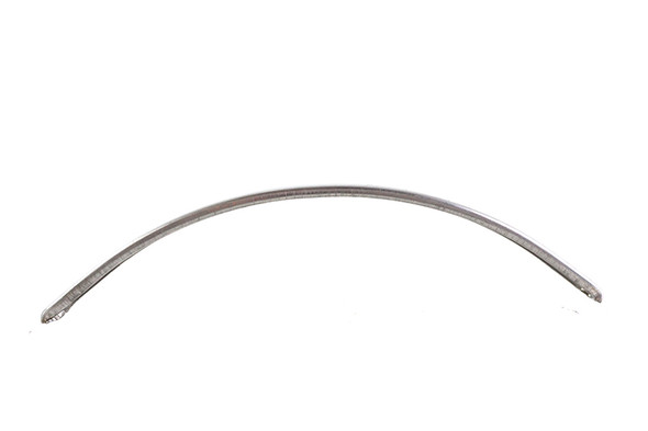 V-Twin - 38-1996 - Large Ribbed Emblem Trim Stainless Steel