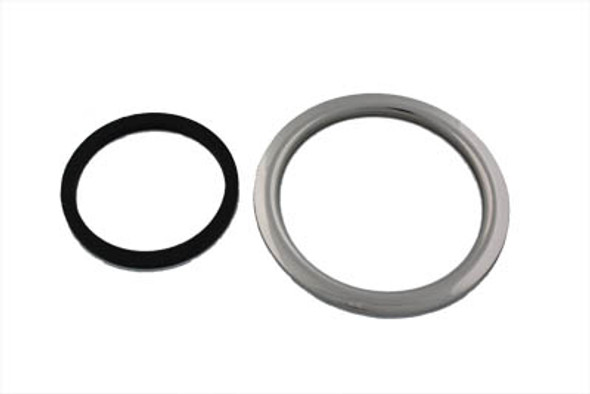 V-Twin - 38-7032 - Bung Type Filler Ring Polished Stainless Steel