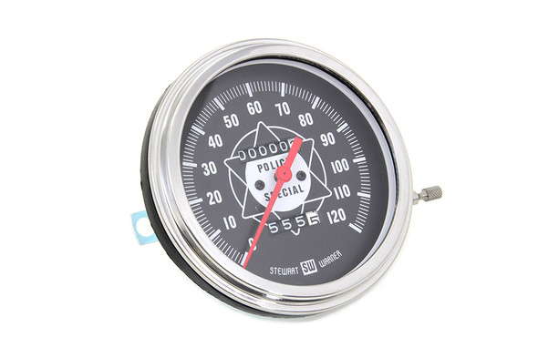 V-Twin - 39-0070 - Speedometer with 2:1 Ratio and Red Needle - Fits 1941-1967 Harley-Davidson FL