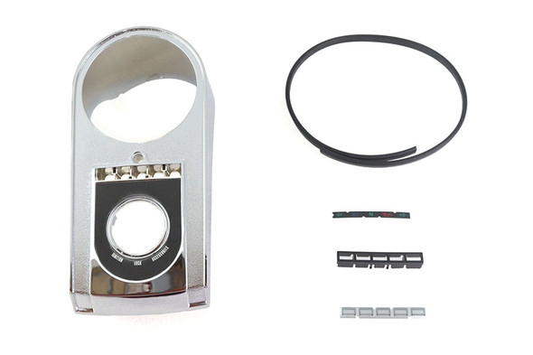 V-Twin - 39-0101 - Chrome Dash Cover - Fits 1996-1999 Harley-Davidson FXST, FLST