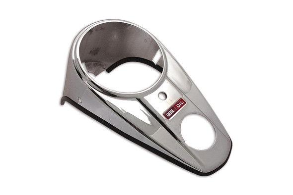 V-Twin - 39-0111 - Chrome Two Light Dash Panel
