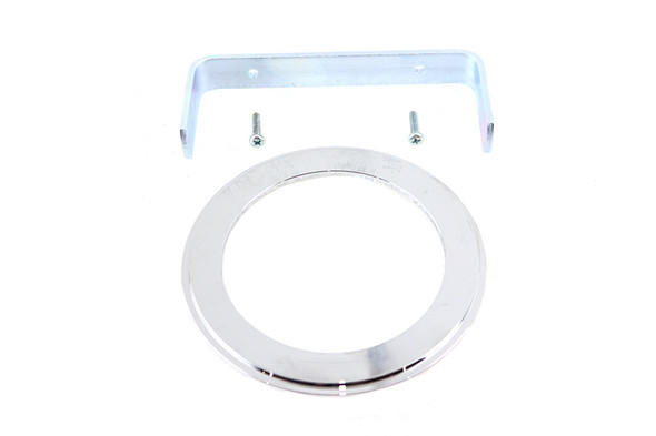 V-Twin - 39-0124 - Speedometer Adapter Ring Kit Chrome - Fits 1941-1995 Harley-Davidson FL, 1936-1952 EL