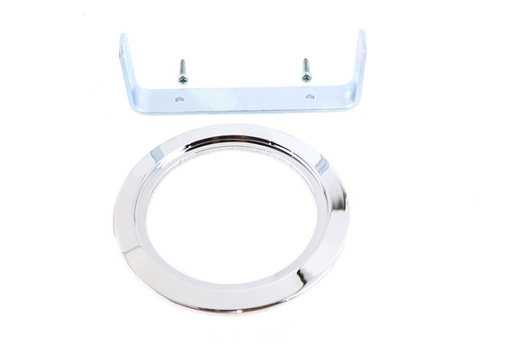V-Twin - 39-0124 - Speedometer Adapter Ring Kit Chrome - Fits 1941-1995 Harley-Davidson FL, 1936-1952 EL