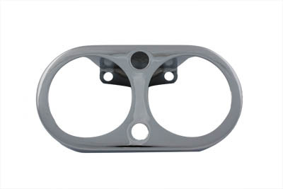 V-Twin - 39-0139 - Chrome Speedometer and Tachometer Housing - Fits 1973-1982 Harley-Davidson FX, XL