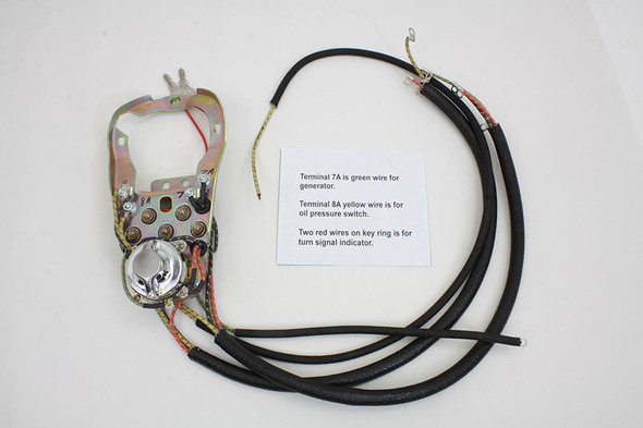 V-Twin - 39-0186 - Five Light Dash Base Wiring Harness Assembly - Fits 1968-1969 Harley-Davidson FL
