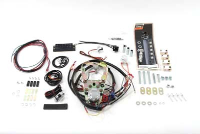 V-Twin - 39-0196 - Five Light Dash Base Wiring Harness Assembly - Fits 1970-1971 Harley-Davidson FL