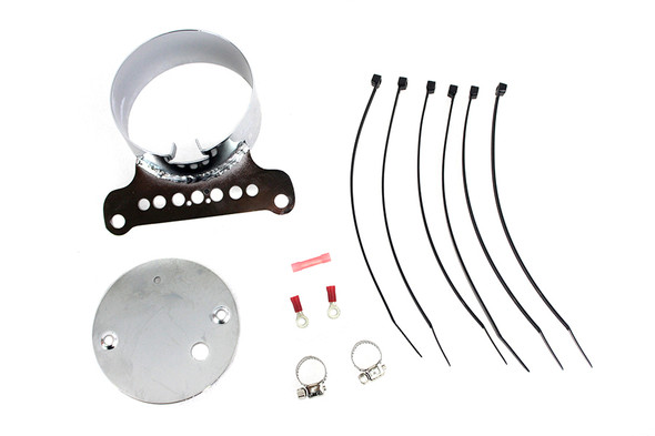 V-Twin - 39-0212 - Single Gauge Mount Bracket Chrome