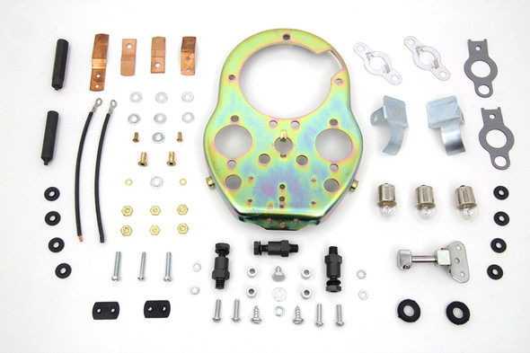 V-Twin - 39-0229 - Cateye Dash Base Assembly - Fits 1939-1946 Harley-Davidson W, G, 1941-1946 FL, 1939-1946 EL