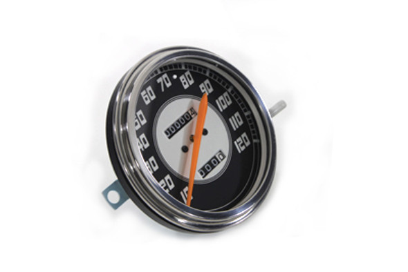 V-Twin - 39-0300 - Speedometer with 2:1 Ratio and Orange Needle