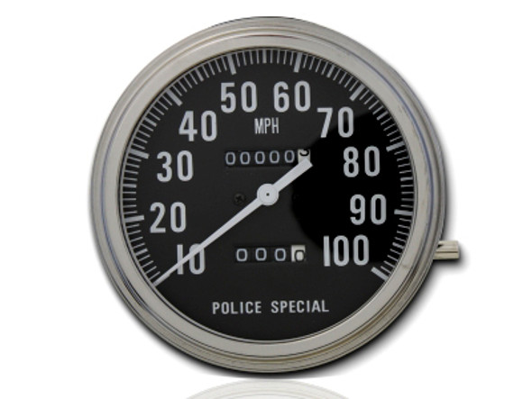 V-Twin - 39-0303 - Police Special Speedometer with 1:1 Ratio