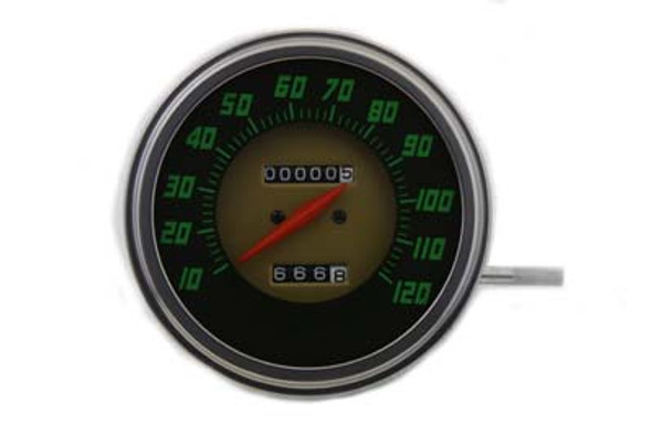 V-Twin - 39-0304 - 1:1 Speedometer with Red Needle