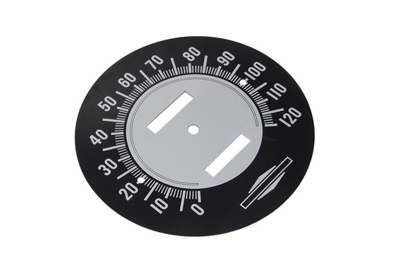 V-Twin - 39-0310 - Speedometer Tin Face - Fits 1968 Harley-Davidson FL