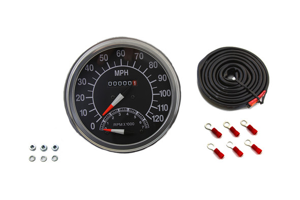 V-Twin - 39-0374 - Replica Speedometer with 2240:60 Ratio - Fits