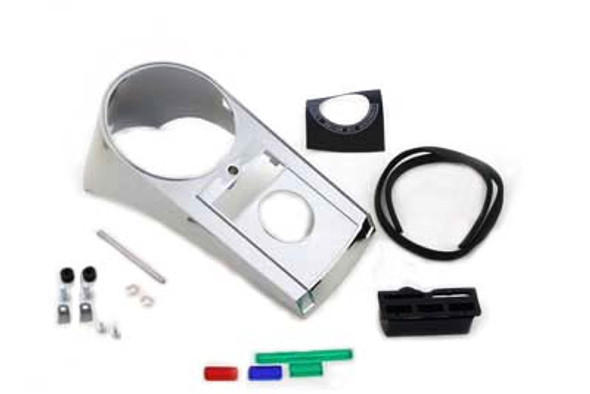 V-Twin - 39-0383 - Chrome Dash Panel