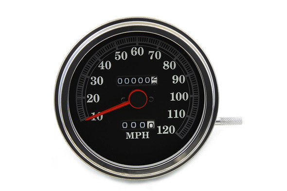 V-Twin - 39-0396 - Speedometer with 1:1 Ratio - Fits 1980-1983 Harley-Davidson FXWG, 1962-1980 FL
