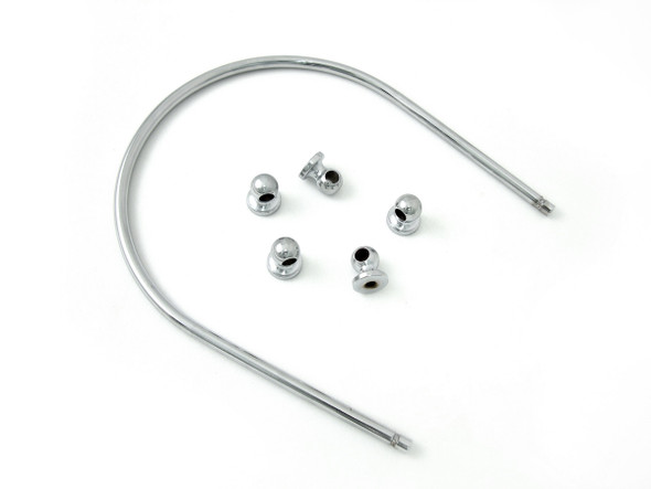 V-Twin - 39-0459 - Dash Panel Chrome Trim Rail Kit
