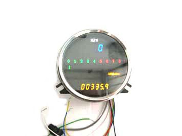 V-Twin - 39-0610 - Digital Electronic Speedometer with Tachometer