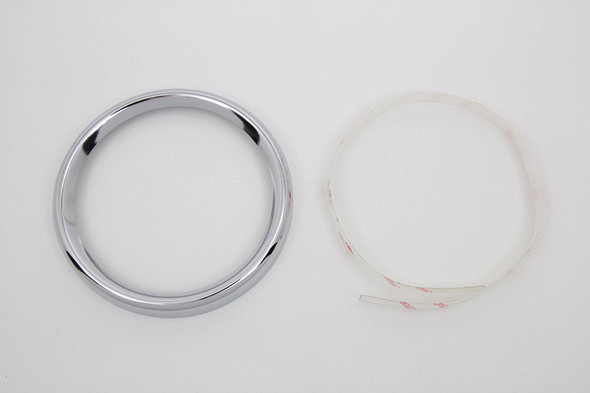V-Twin - 39-0702 - 4 inch Gauge Bezel Cover Chrome - Fits 1998-1999 Harley-Davidson FLTR, 1996-1999 FLHT