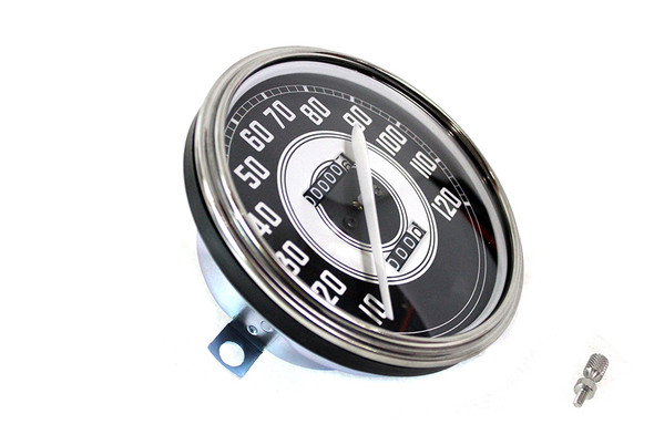V-Twin - 39-0829 - Replica 2:1 Speedometer with White Needle