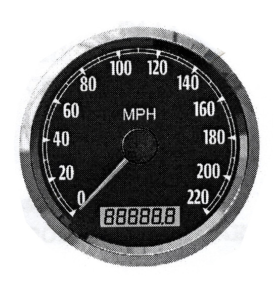 V-Twin - 39-0852 - 85mm GPS Speedometer Black