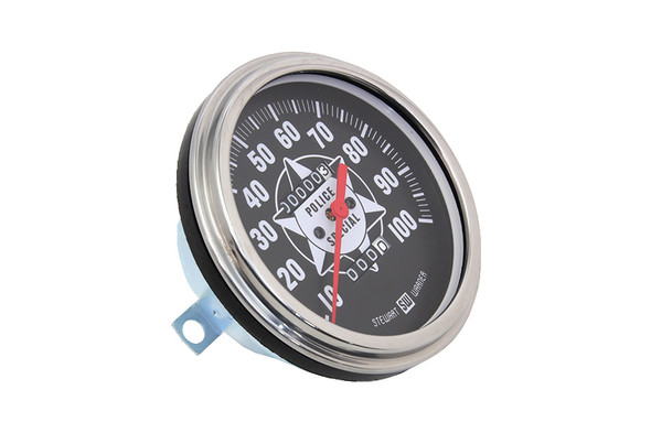 V-Twin - 39-0857 - Police Speedometer 2:1 Ratio - Fits 1936-1961 Harley-Davidson G, 1948-1961 FL, 1936-1952 EL, 1936-1961 W