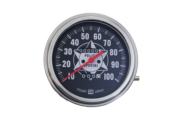 V-Twin - 39-0857 - Police Speedometer 2:1 Ratio - Fits 1936-1961 Harley-Davidson G, 1948-1961 FL, 1936-1952 EL, 1936-1961 W