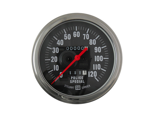 V-Twin - 39-0871 - Police Special 1:1 Speedometer - Fits 1971-1972 Harley-Davidson FX, 1962-1980 FL, 1980-1983 FX