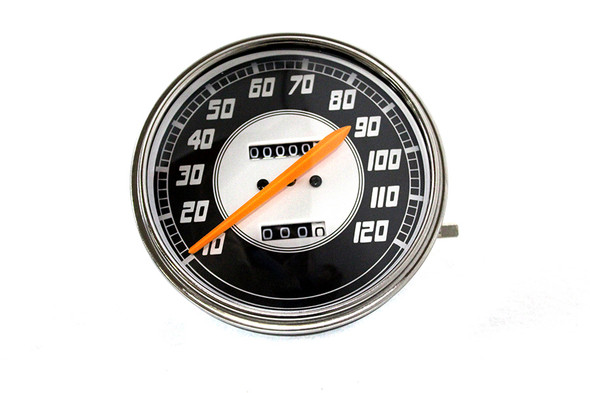 V-Twin - 39-0874 - Replica 2:1 Speedometer - Fits 1936-1952 Harley-Davidson WL, 1936-1940 EL, 1941-1961 FL, 1938-1948 UL