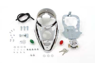 V-Twin - 39-0899 - Cateye Dash Kit - Fits 1991-1995 Harley-Davidson FXDWG, 1984-1995 FXST, 1936-1984 FL, 1980-1986 FX