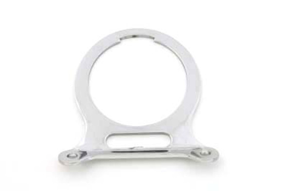 V-Twin - 39-0941 - Single Gauge Mount Bracket Chrome with Slot