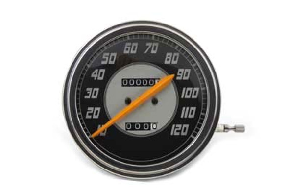 V-Twin - 39-0976 - Speedometer with 2:1 Ratio and Orange Needle