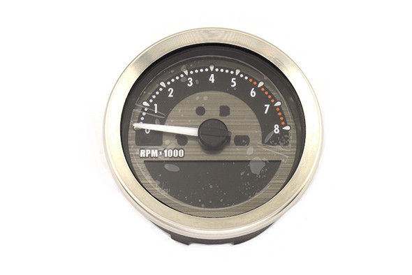 V-Twin - 39-1130 - AEE 4 inch Dakota Style Speedometer and Tachometer Black