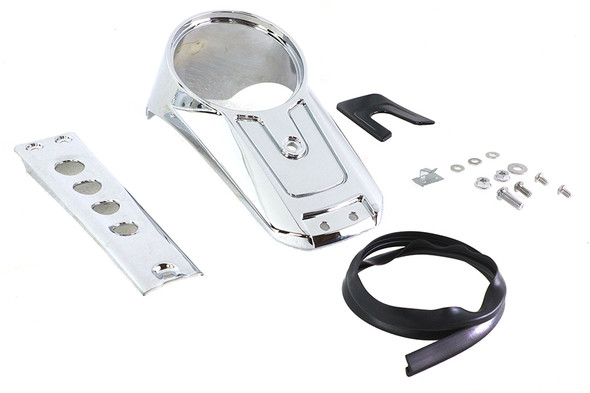 V-Twin - 39-1265 - Dash Panel Kit Chrome
