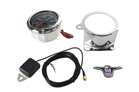 V-Twin - 39-1782 - 85mm GPS Speedometer Kit - Fits 1960-1972 Harley-Davidson FL, 1957-1972 XL