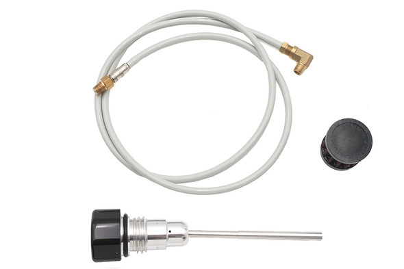 V-Twin - 40-0068 - Oil Tank Vented Dipstick Black - Fits 2007-2016 Harley-Davidson FLT