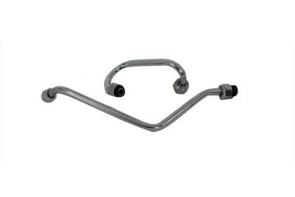 V-Twin - 40-0106 - Chrome Oil Filter Line Set V-Twin - 40-0106 - Chrome Oil Filter Line Set