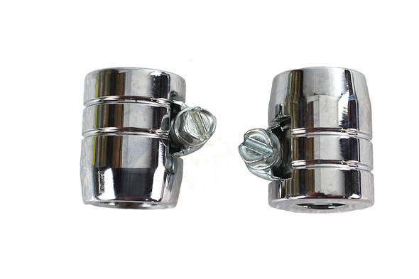 V-Twin - 40-0224 - Smooth Chrome Econo Seal Hose End