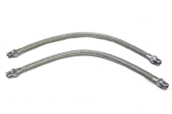 V-Twin - 40-0242 - Braided Overhead Rocker Arm Oil Line