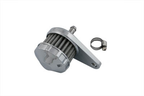V-Twin - 40-0246 - Chrome Crankcase Breather Assembly