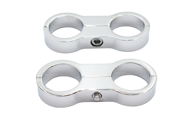 V-Twin - 40-0342 - Oil Cooler Clamp Set