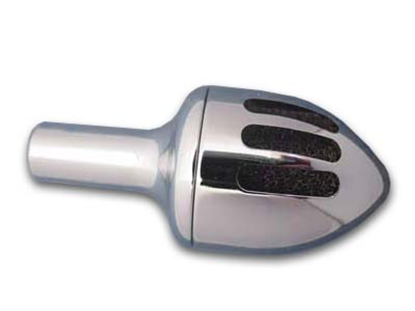 V-Twin - 40-0345 - Chrome Billet Single Breather Canister