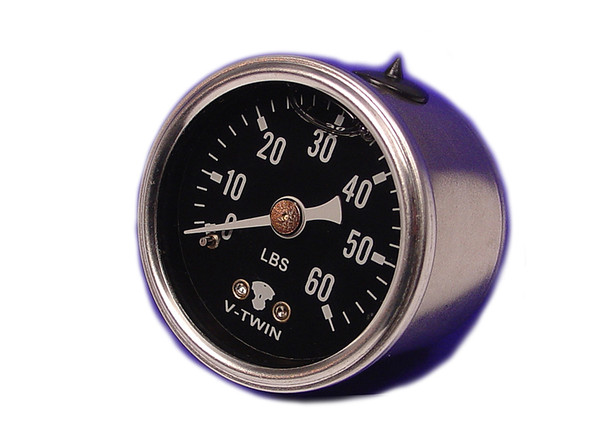 V-Twin - 40-0386 - Liquid Filled Oil Pressure Gauge