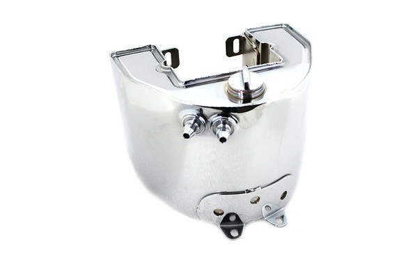 V-Twin - 40-0491 - York Electric Start Oil Tank Chrome