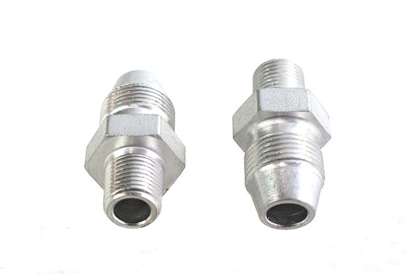 V-Twin - 40-0509 - Oil Line Fitting Set - Fits 1971-1973 Harley-Davidson FX, 1941-1973 FL, 1938-1940 EL, 1938-1948 UL
