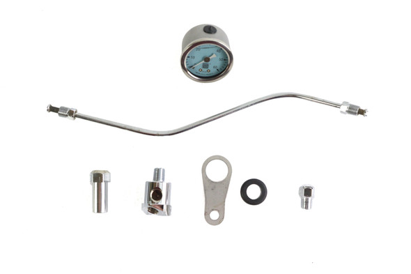 V-Twin - 40-0576 - Rocker Box Mounted Oil Gauge Kit - Fits 1984-1999 Harley-Davidson FXST, FLST, FLT, 1991-1999 FXD, 1984-1999 FXR