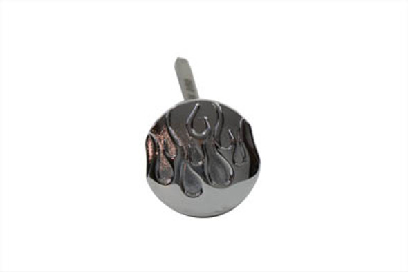 V-Twin - 40-1273 - Chrome Oil Fill Dipstick Flame